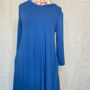Blue Jersey T-shirt dress
